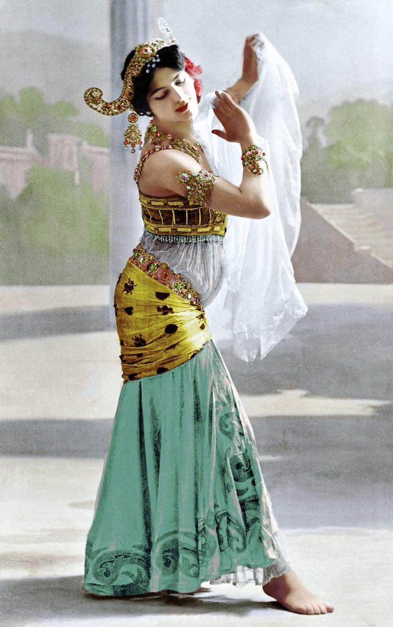 Mata Hari in 1906, 11 years before she was executed by firing squad 