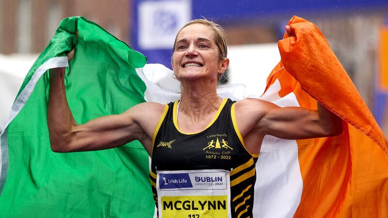 Ann-Marie McGlynn, fifth overall, was leading Irish lady