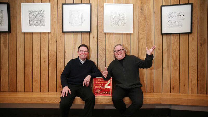4 Corners Festival founders Fr Martin Magill and Rev Steve Stockman. Picture by Mal McCann 