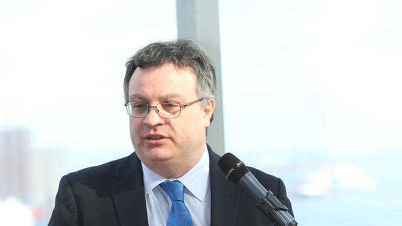 DEL Minister Dr Stephen Farry speaking at the launch of the Irish News Workplace &amp; Employment Awards. Photo: Hugh Russell 