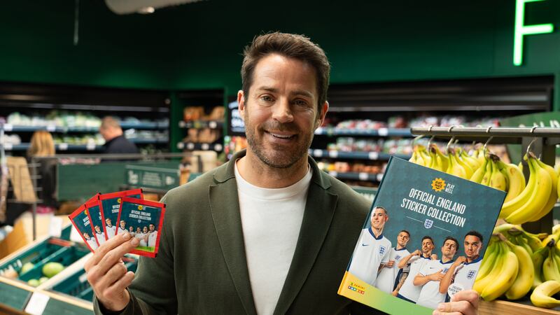 Jamie Redknapp is helping M&S Food launch their new Eat Well, Play Well sticker albums, to encourage parents and children to indulge in tech-free play