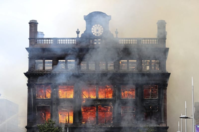 Primark store in Bank Buildings in Belfast city centre was gutted in a blaze in August