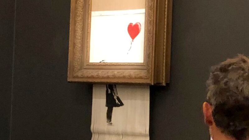 Bids will be taken for four Banksy works.