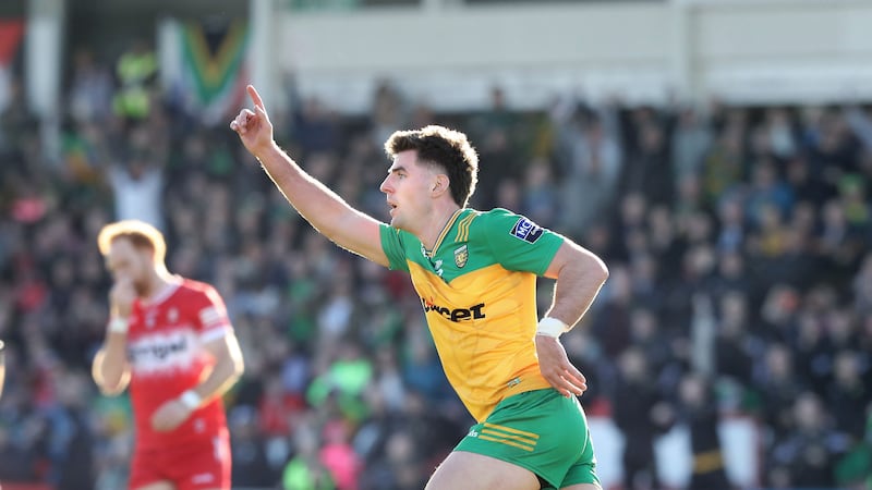 Daire O Baoill scored two brilliant goals for Donegal. Picture: Margaret McLaughlin