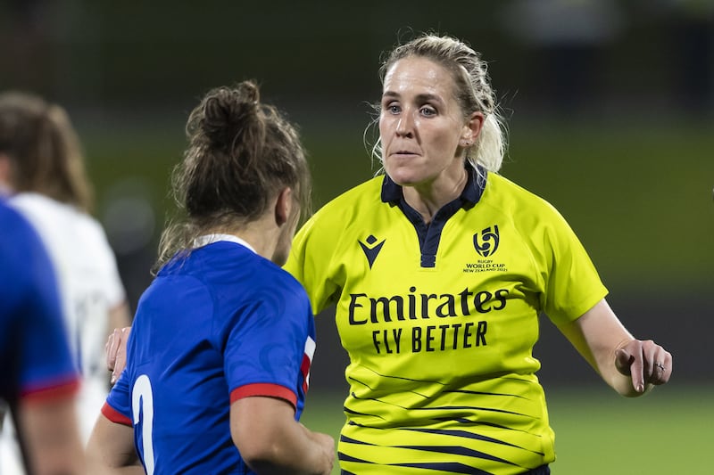 Joy Neville has proved a trailblazer for female rugby referees