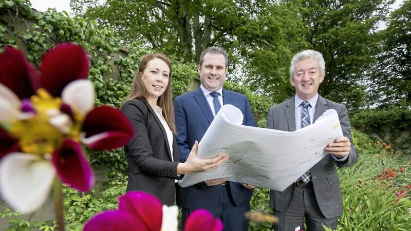 Pictured at Montalto Estate are: Estate duty manager, Bernie Hyland; David Wilson, managing director of Montalto Estate and John McGrillen, chief executive, Tourism NI.