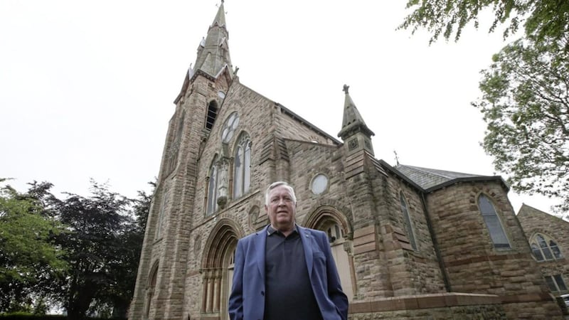 Hugh McComb speaks to The Irish News 50 years on from the Battle at St Matthew&#39;s Church. Picture by Hugh Russell. 
