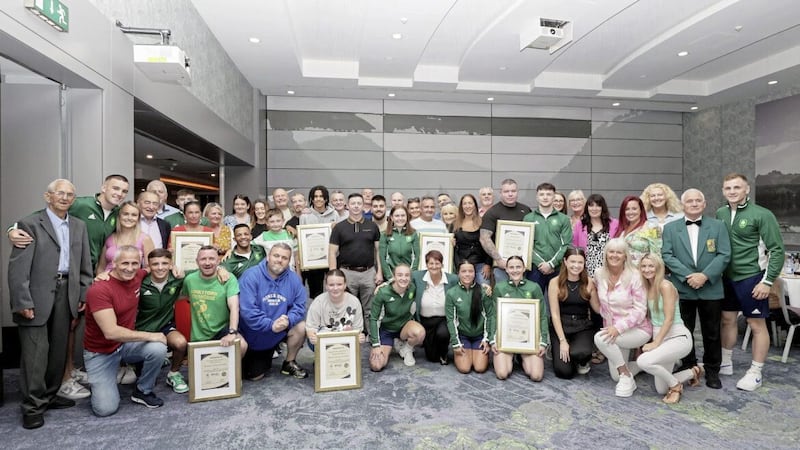 The Irish team bound for the European Games attended a reception in Dublin over the weekend which honoured their club coaches 