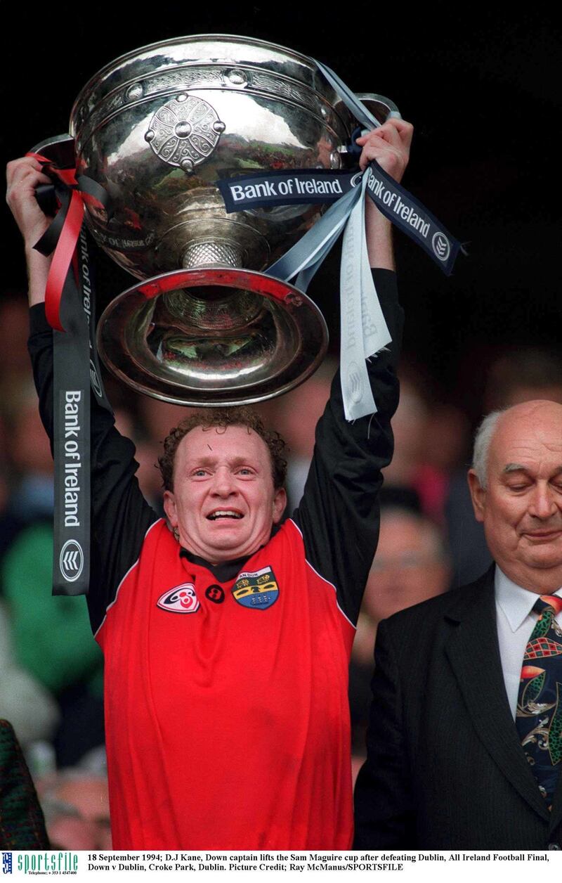 The audio of Down captain DJ Kane's pre-match speech ahead of the 1994 All-Ireland final was captured in all its glory in the documentary. Picture by Sportsfile