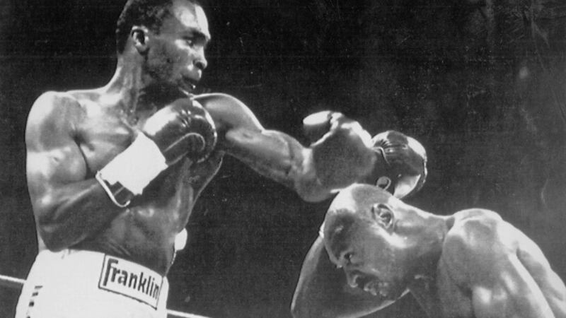Sugar Ray Leonard, pictured fighting Marvin Hagler, was involved some of the best bouts in the history of the sport