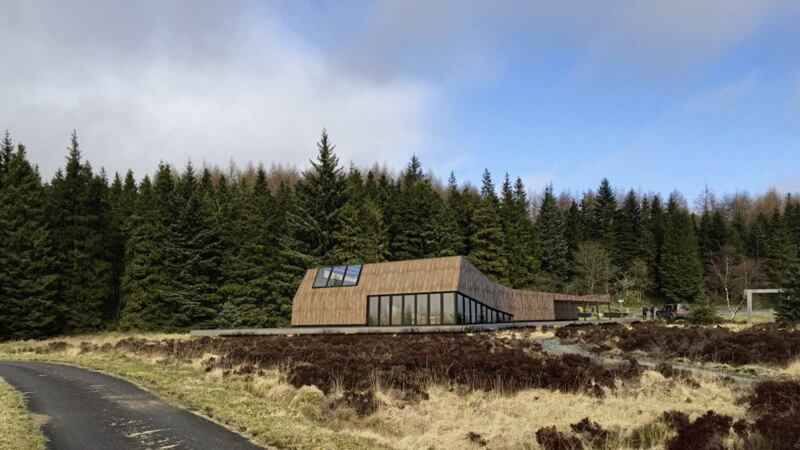  A computer image of a planned dark sky observatory at Davagh Forest near Cookstown in Co Tyrone 