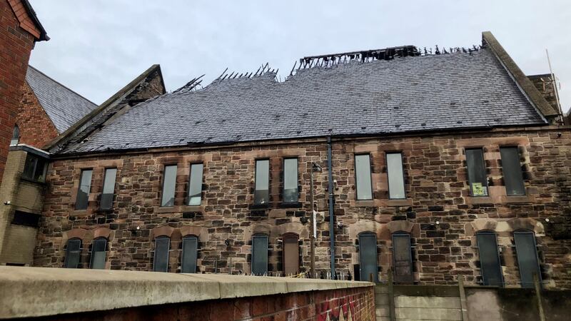 The Belfast Multi-Cultural Association building on Donegall Pass was previously damaged in a fire last year (David Young/PA)