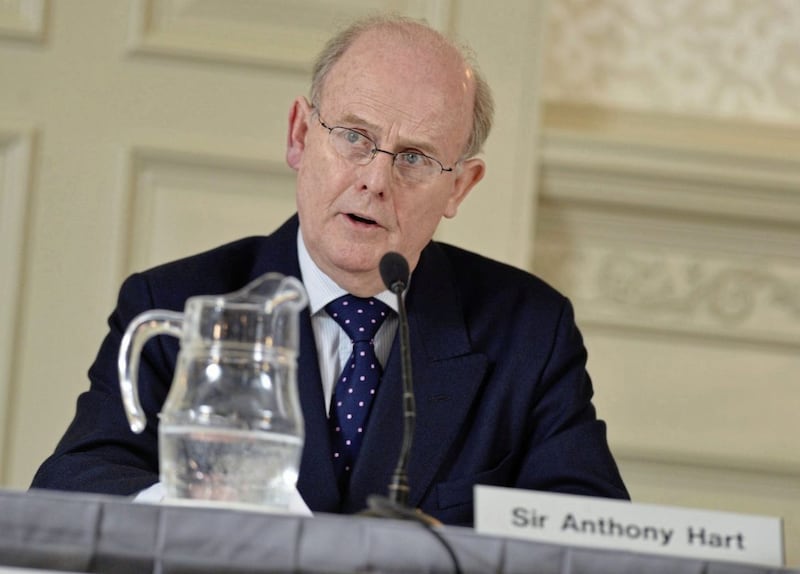 The chairman of the Historical Institutional Abuse Inquiry, Sir Anthony Hart, died suddenly earlier this year