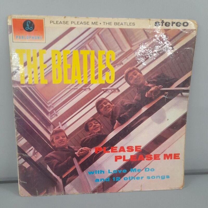 A record cover for Please Please Me by The Beatles (Cancer Research UK)