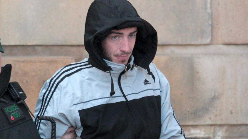 Eamon Bradley outside Derry Court after an earlier hearing 