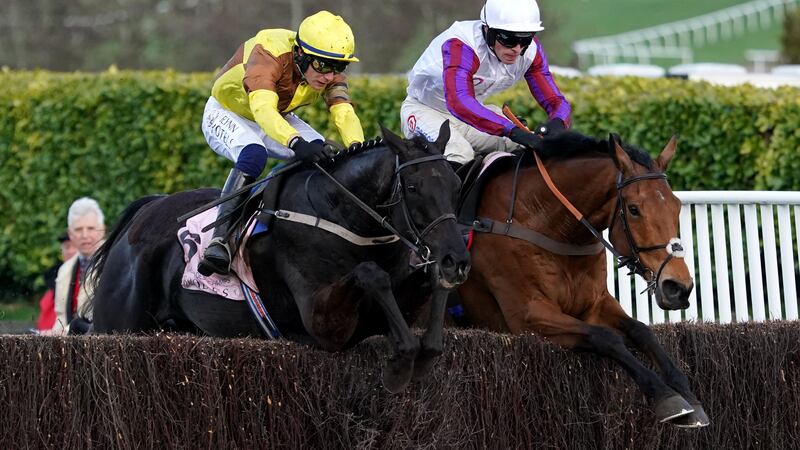 Galopin Des Champs ridden by Paul Townend (left) and trained by Willie Mullins on their way to winning the Boodles Cheltenham Gold Cup Chase on day four of the Cheltenham Festival. 