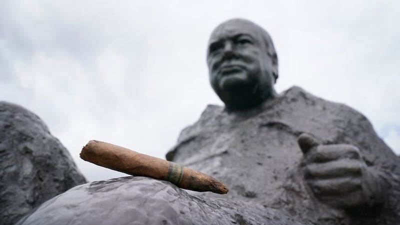 A cigar smoked by Winston Churchill is expected to fetch hundreds at auction (Gareth Fuller/PA)