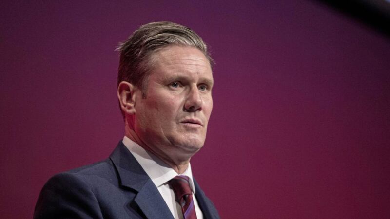 Shadow Brexit secretary Keir Starmer says the Labour Party is seeking to build a cross-party agreement to enshrine in law a promise by Britain that there will be no hard border in Ireland after Brexit. 