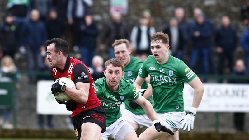 Conor McCrickard scored three points from play in Down's win in Tullamore