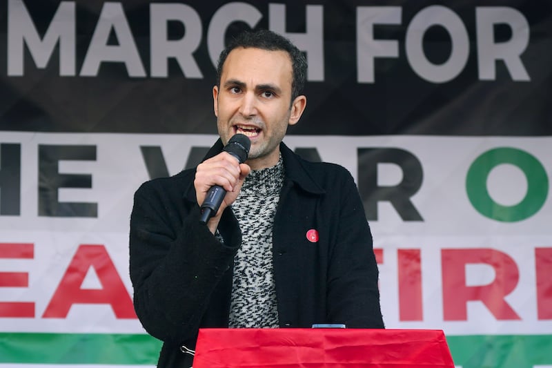 Khalid Abdalla went to a pro-Palestine protest when he was three