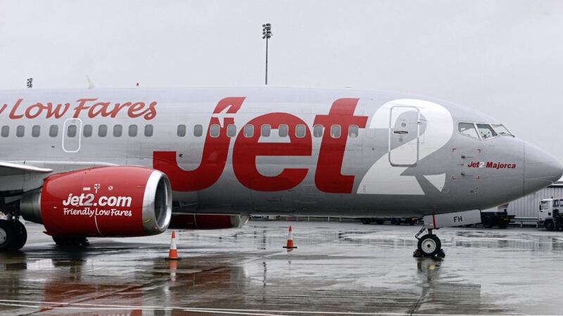 A Jet2 plane parked at Belfast International Airport. Picture by Arthur Allison. 