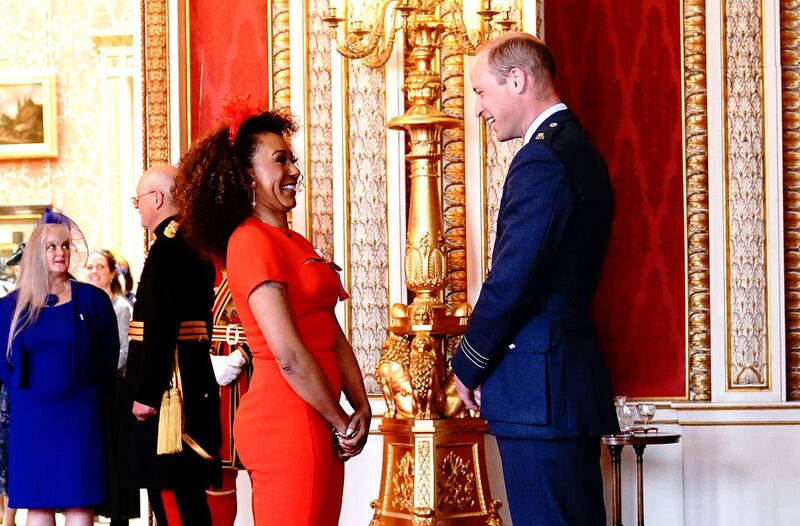 Mel B chats with William