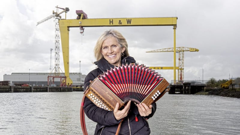 Sharon Shannon will be bringing her Big Band to the Ulster Hall at Tradfest, in a special concert also featuring Liam &Oacute; Maonla&iacute; 