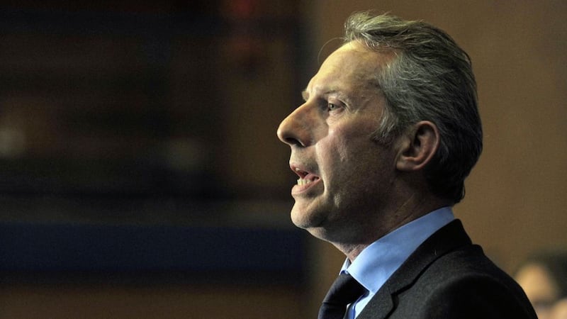 Ian Paisley celebrates victory in North Antrim in 2015 by singing God Save the Queen 