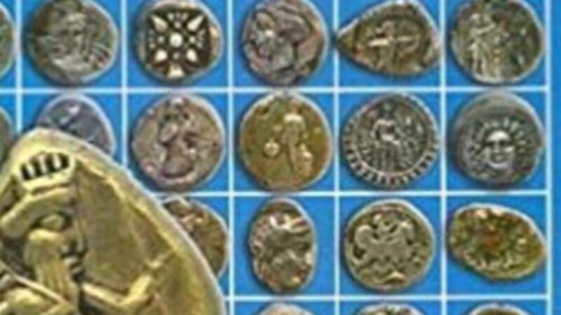 A photo of some of the Persian coins stolen&nbsp;