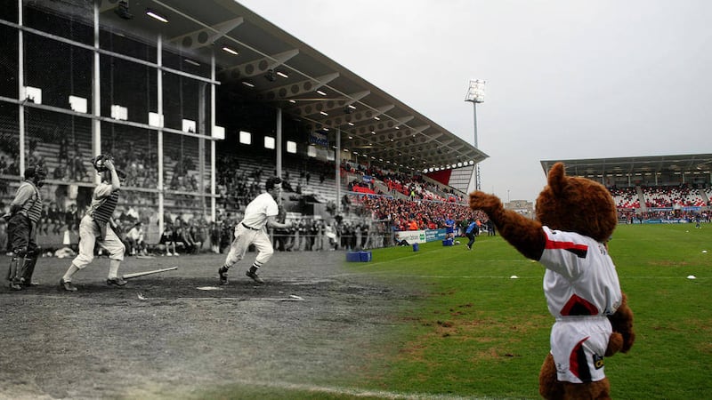 Baseball was played at Ravenhill during wartime 