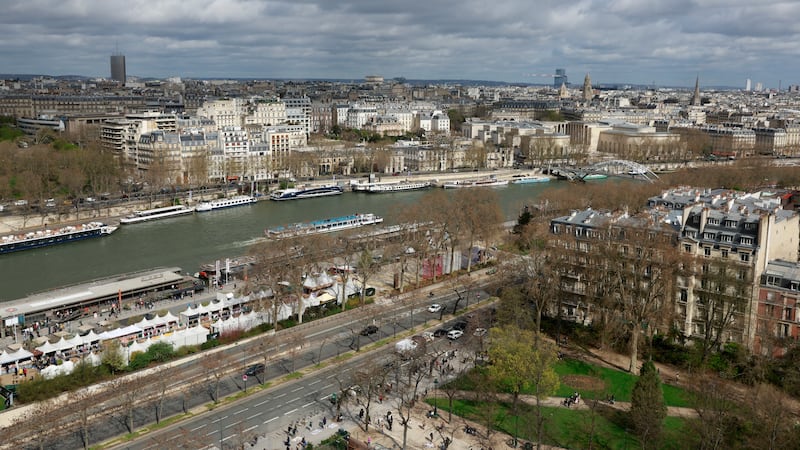 The Seine will host the Paris 2024 Olympic Games opening ceremony (AP)
