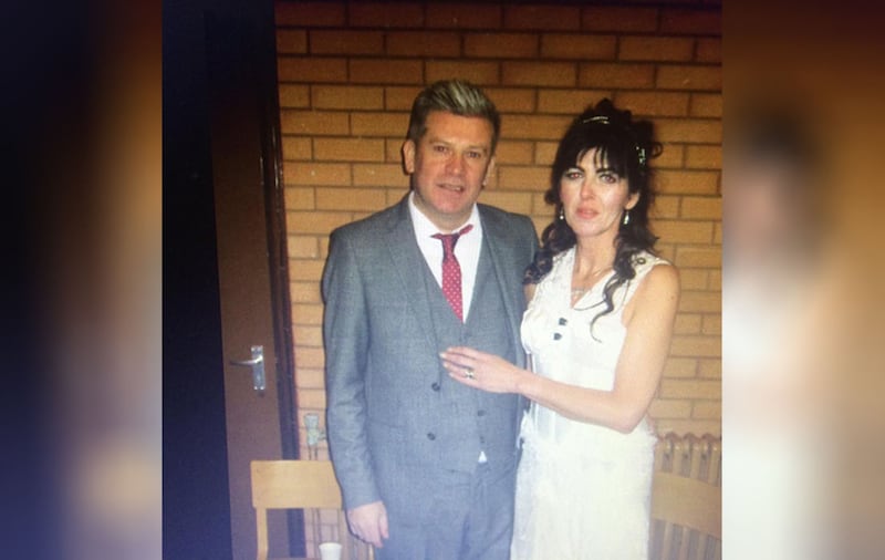 Prominent republican Brian Chivers with the bride&nbsp;