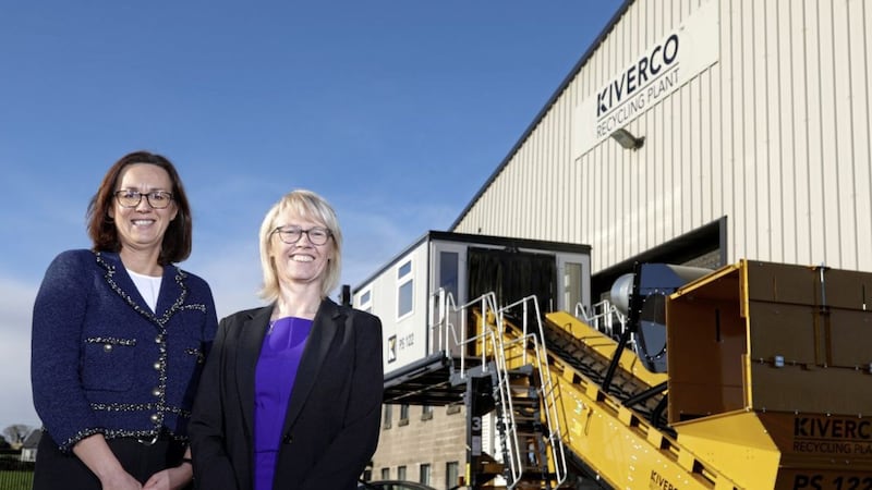 Alison Gowdy, director of Trade at Invest NI is pictured with Anne McKiver, managing director of Kiverco. 