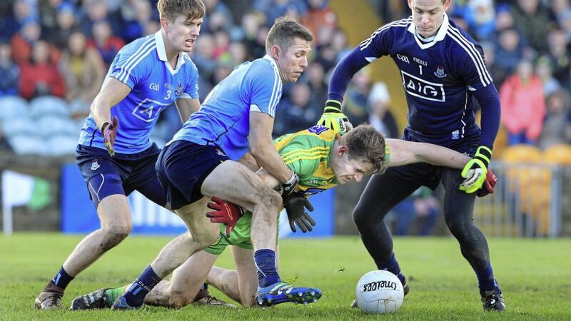 Hugh McFadden&#39;s performance against Dublin bodes well for the future of Donegal football Picture Margaret McLaughlin 