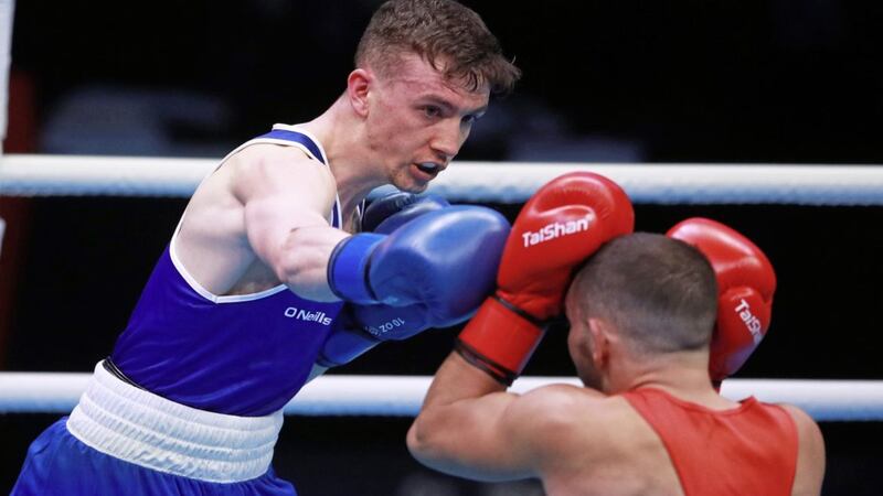 St Paul&#39;s flyweight Brendan Irvine, who has already secured his spot at Tokyo 2021, will be among the Irish boxers who return to training on July 20. Picture by PA 