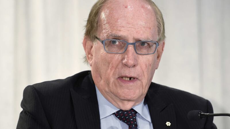 Canadian law professor Richard McLaren at a news conference in Toronto on Monday to present his findings into allegations of a state-backed doping conspiracy involving the 2014 Winter Olympics in Sochi, Russia&nbsp;<br />Picture by AP