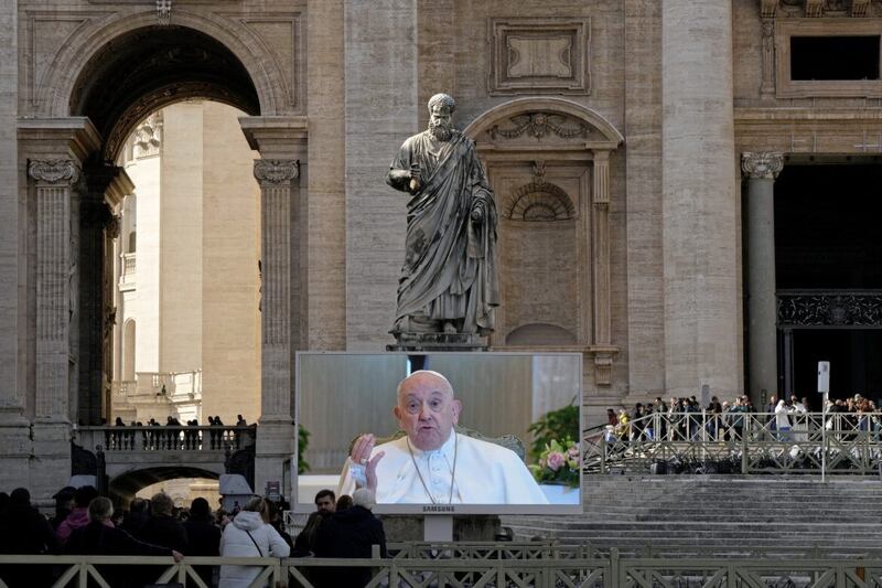 Pope Francis was due to attend Cop28 but has had to pull out due to illness. The summit is the biggest gathering of world leaders this year. PICTURE: AP PHOTO/ALESSANDRA TARANTINO