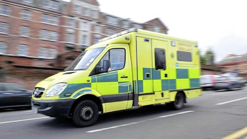 Two ambulance crew members were attacked by a patient they were trying to help in Trillick, Co Tyrone, on Thursday night 
