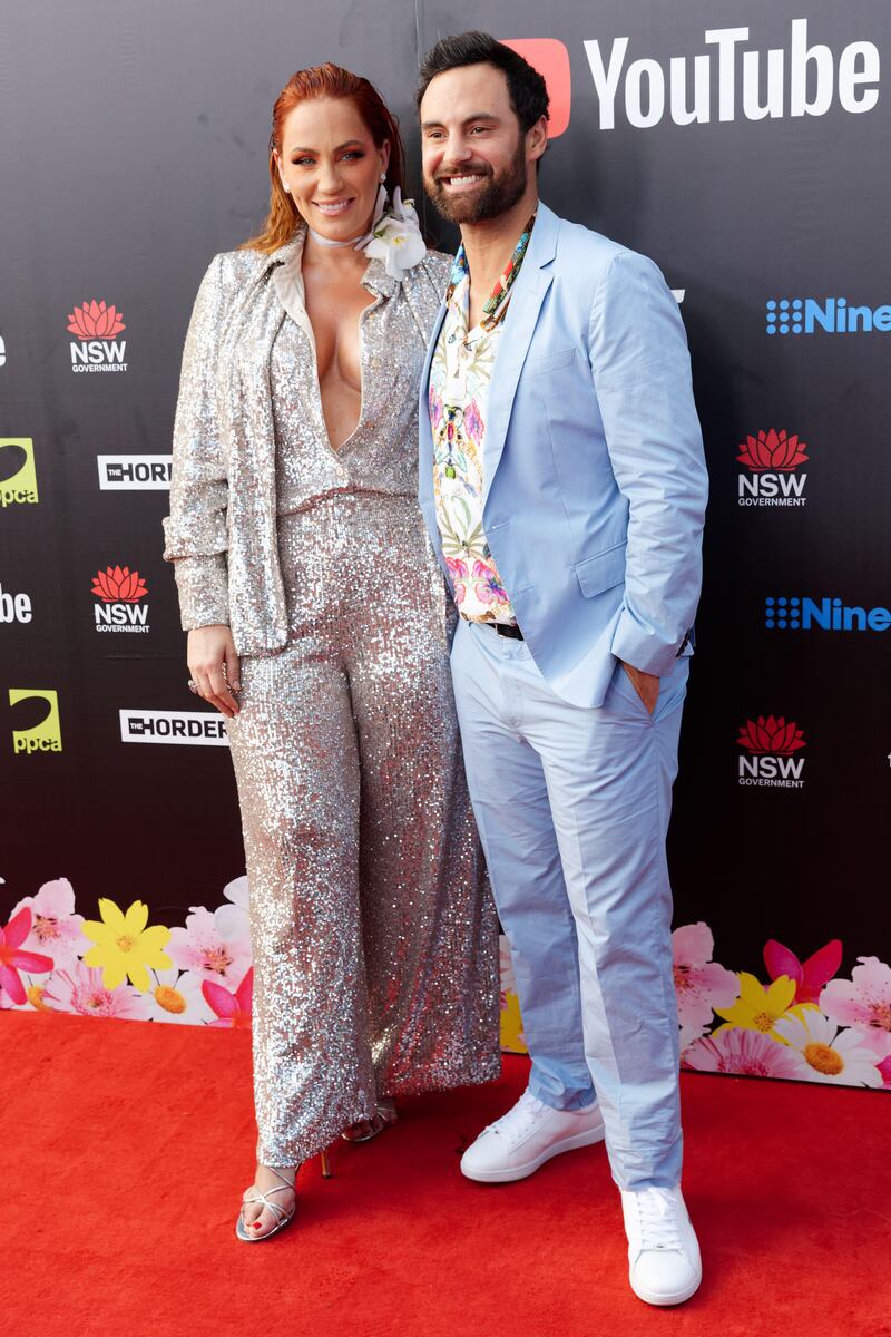 Jules Robinson and Cameron Merchant attending the 2022 ARIA Awards