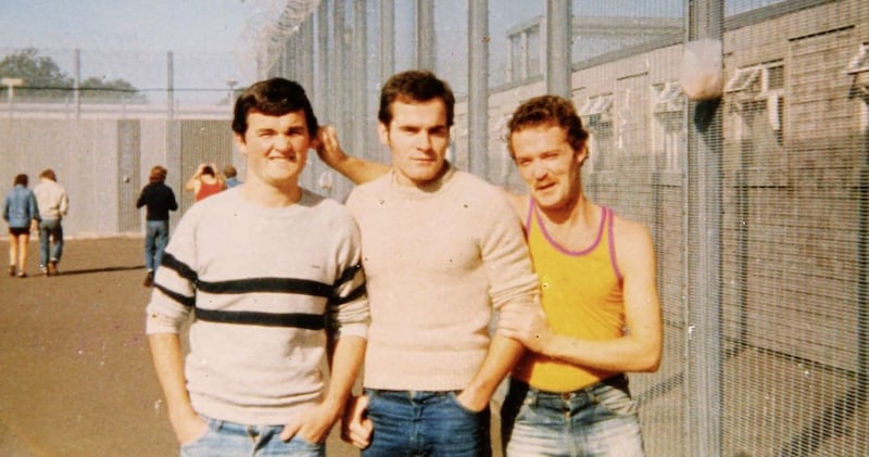 Republican Paul McGlinchey (left) with other inmates