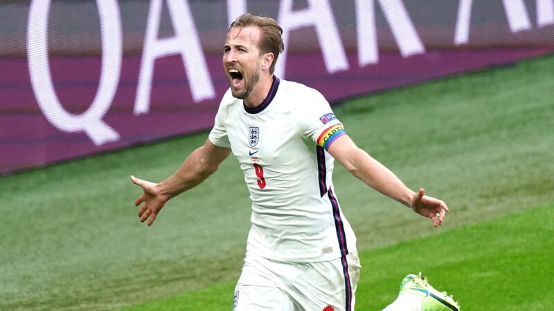 Goals from Raheem Sterling and Harry Kane propelled the Three Lions to victory.