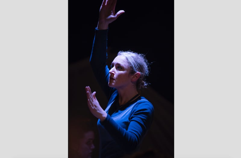 Amanda Coogan performing at The Abbey Theatre in Dublin