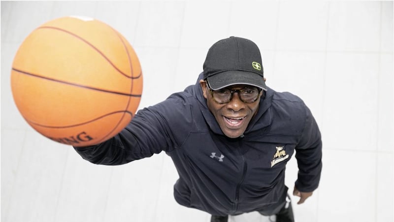 Sherman Hall has been coaching basketball ever since he arrived in Ireland, but American football was his first love until injury cut short his NFl ambitions. Picture by Hugh Russell 