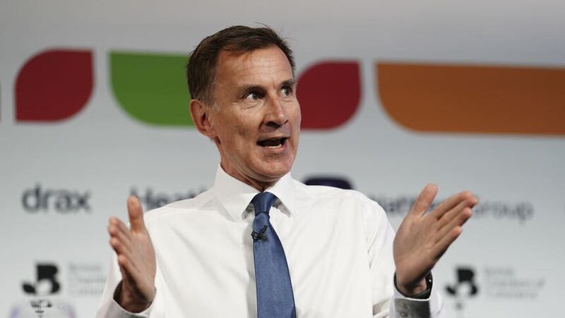 Mr Hunt’s visit to Brussels is the first by a UK Chancellor for more than three years. (Jordan Pettitt/PA)