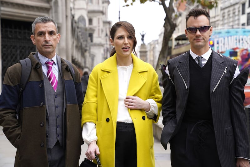 Simon Blake, Nicola Thorp and Colin Seymour sued Mr Fox over an argument on Twitter