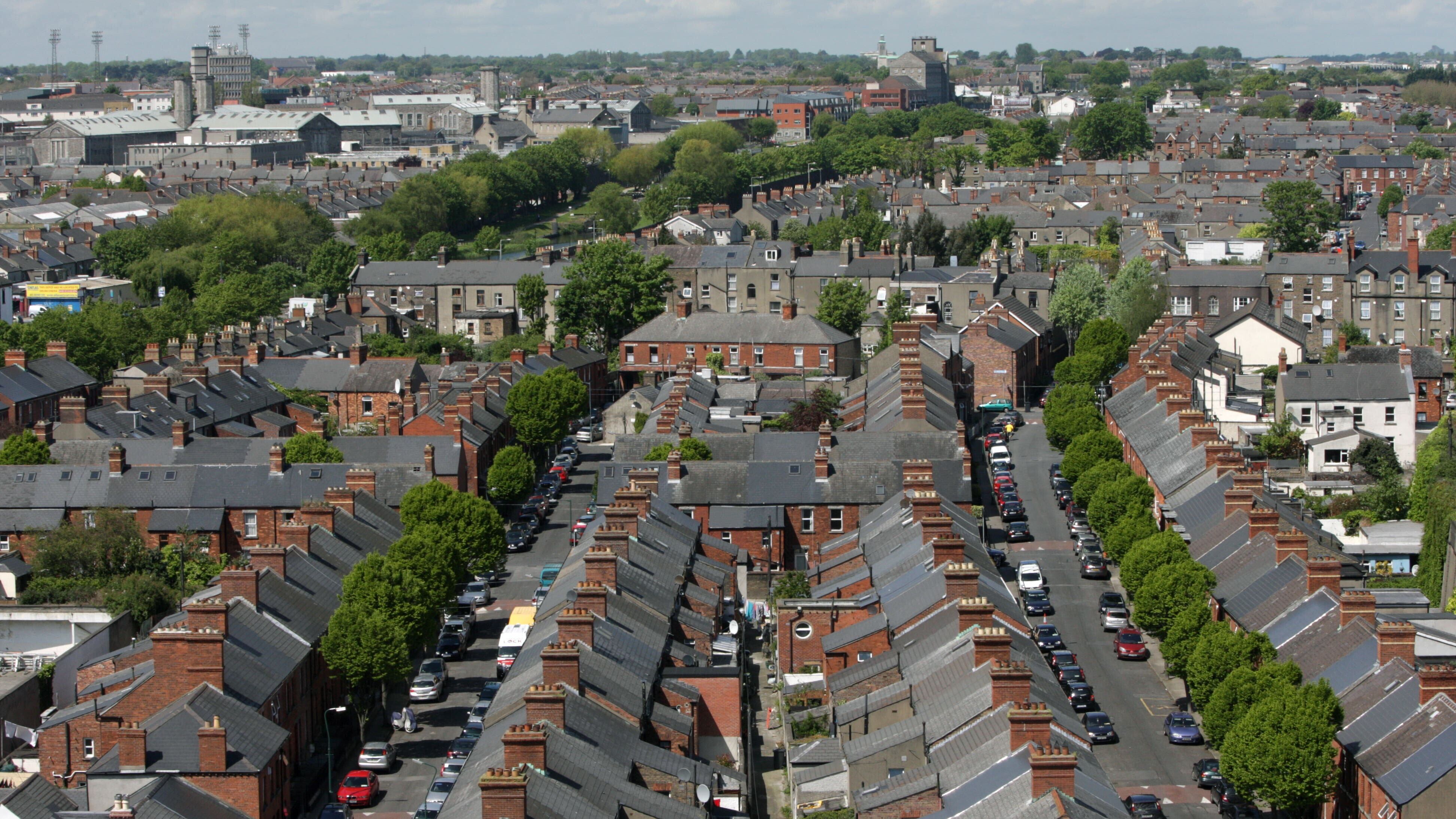 A general view of houses in north Dublin (Niall Carson/PA)