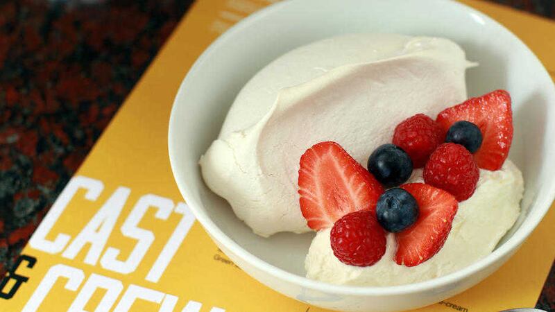 Serve pavlova with your own choice of berries &ndash; you can also add pouring cream 