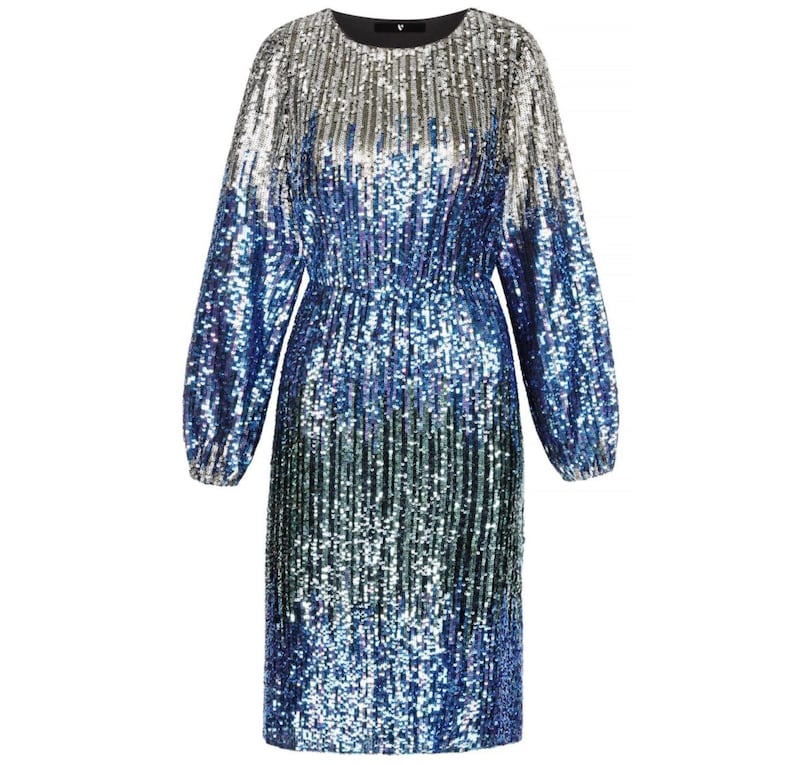 V by Very Ombre Sequin Midi Dress, &pound;105 (was &pound;120), available from Very