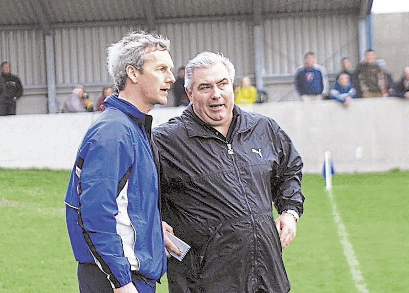 John McCloskey and Joe Kernan - both essential to Armagh's All-Ireland win in 2002