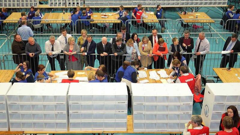 &nbsp;Just 137 votes separated the pair after the first count with Mr Buchanan on 3,628 while Mr McCrea has 3,765.